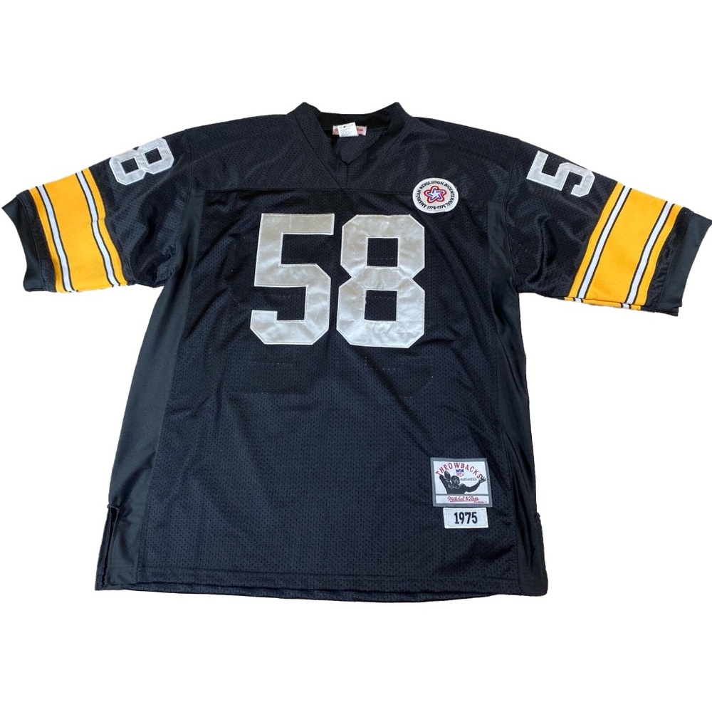 Jack Lambert Steelers Home Game Replica Jersey,  Adult Size 52 XLarge